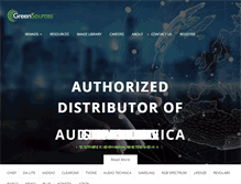 Tablet Screenshot of greensources.co